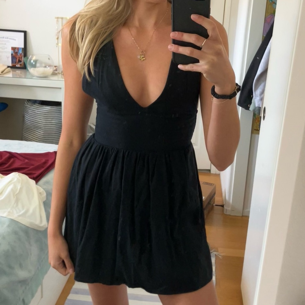 Black Sleeveless romper with Crossed Straps